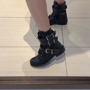 Maje Multi-Strap Flat Boot